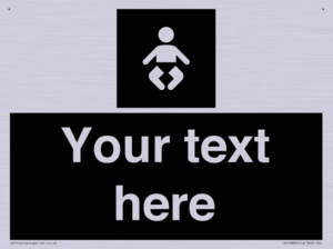 Custom information: black panel baby change